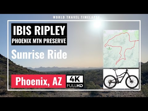 Ibis Ripley Sunrise Ride | Trail 100 | Phoenix Mountain Preserve | 4K