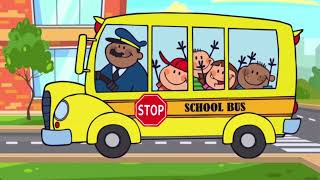 Wheels On The Bus Rhyme(Alphabets K-N)||NurseryRhymes||BabyBubbles