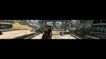 Skyrim - Multiple Monitors Gameplay - ( Eyefinity )