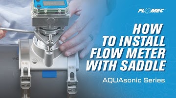 FLOMEC AQUAsonic Flow Meter with Saddle Installation