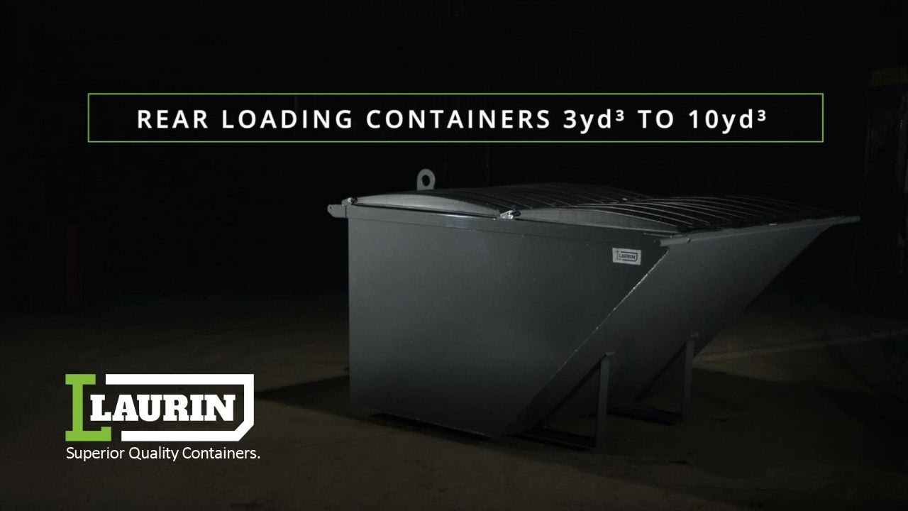 Laurin Containers: Rear loading containers 3yd³ to 10yd³