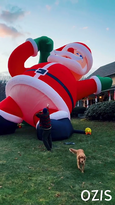 2023 OZIS Christmas giant 40FT Inflatable Santa!! Over $3000!!