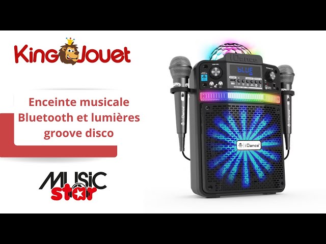 Enceinte Bluetooth et jeux de lumière Groove Music Star : King Jouet, Enceintes  bluetooth et casques audio Music Star - Jeux électroniques