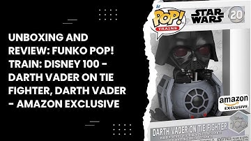 Unboxing and Review: Funko Pop! Train: Disney 100 - Darth Vader on Tie Fighter, Darth Vader - Amazon