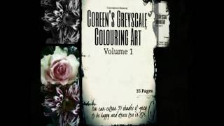 Adult Greyscale Colouring of Coreen's Greyscale Colouring Group book vol 1 Gardens, animals, flowers screenshot 4