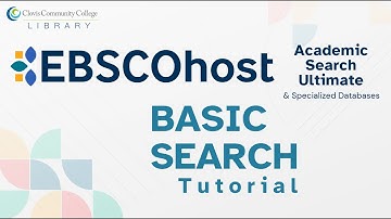 Search EBSCOhost Academic Search Ultimate (2024)