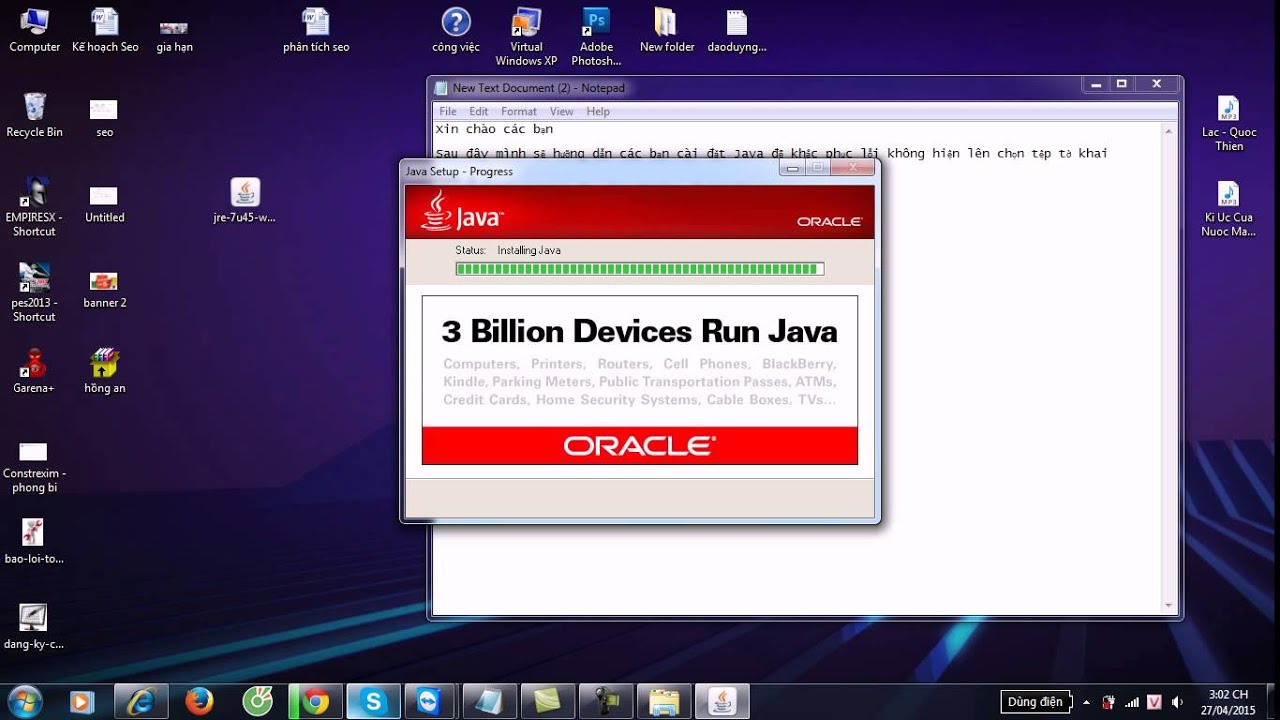 H ng d n c i java k khai thu qua m ng youtube