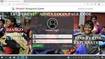 #17 Python Django Project  || Donation Management System || Hindi