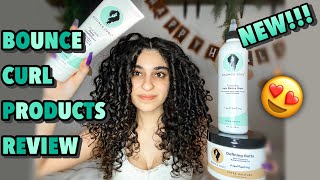 NEW Bounce Curl Products Review || Curly Hair Detox and Deep Condition Routine (3A/3B Curls)