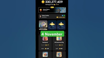 Gemz Daily Combo Today 4 November Daily Combo Today #gemz #combo #airdrop