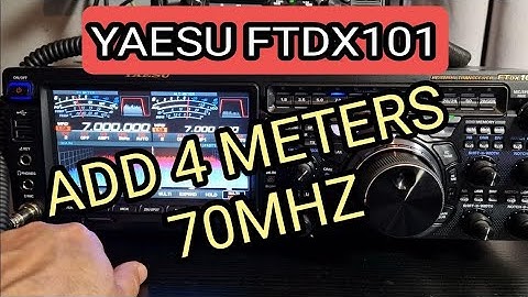YAESU FT101DX , ADD 70MHZ & 60 Meters