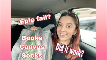 Sublimation on dollar tree items|Does it work?|dollar tree haul|Sublimating canvas|socks|books