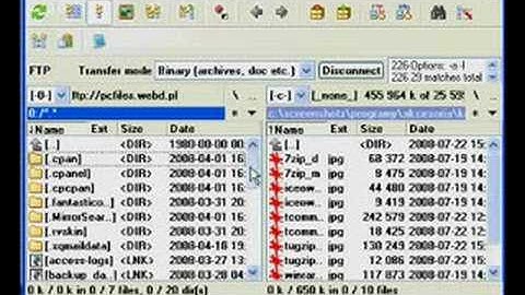 Total Commander: Uploading files via FTP