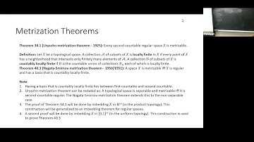 Urysohn Metrization Theorem