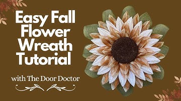 How to Make a Fall Flower Wreath/ Wreath How To/ Wreath Tutorial/ Fall Wreath DIY