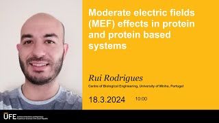 BioED webinar 31 - Rui Rodrigues - Moderate electric fields effects in protein and protein based ...