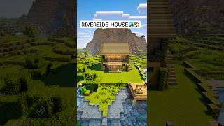 Minecraft Building Idea||Riverside House 🏞️|| #minecraft