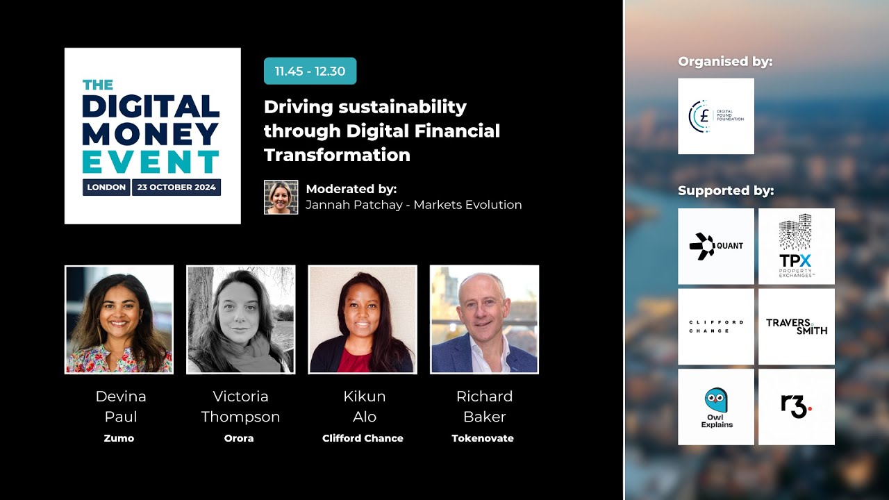 Digital Money Event 2024 | Panel Discussion on Emerging Technologies and Sustainable Digital Finance