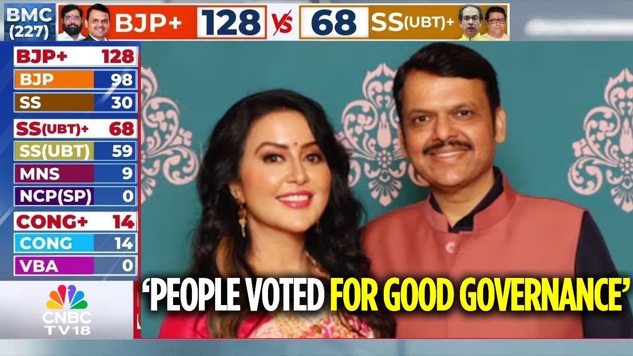 Amruta Fadnavis Speaks After BJP’s Big Sweep in BMC Polls: Very Thankful to Modi Ji for His Guidance