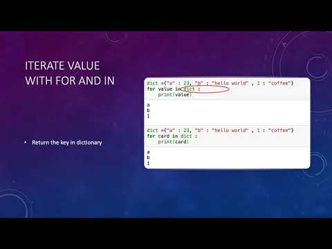 Python Basic Dictionary and Sets