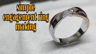 Cincin Tunangan Emas Putih | Cara Membuat Cincin Pertunangan