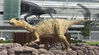 駅前ジュラシックパーク 動く恐竜モニュメント 福井駅 恐竜広場 Youtube