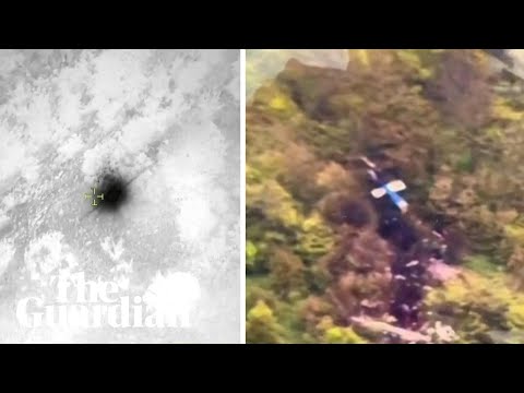 Footage shows aftermath of helicopter crash that killed Iranian president