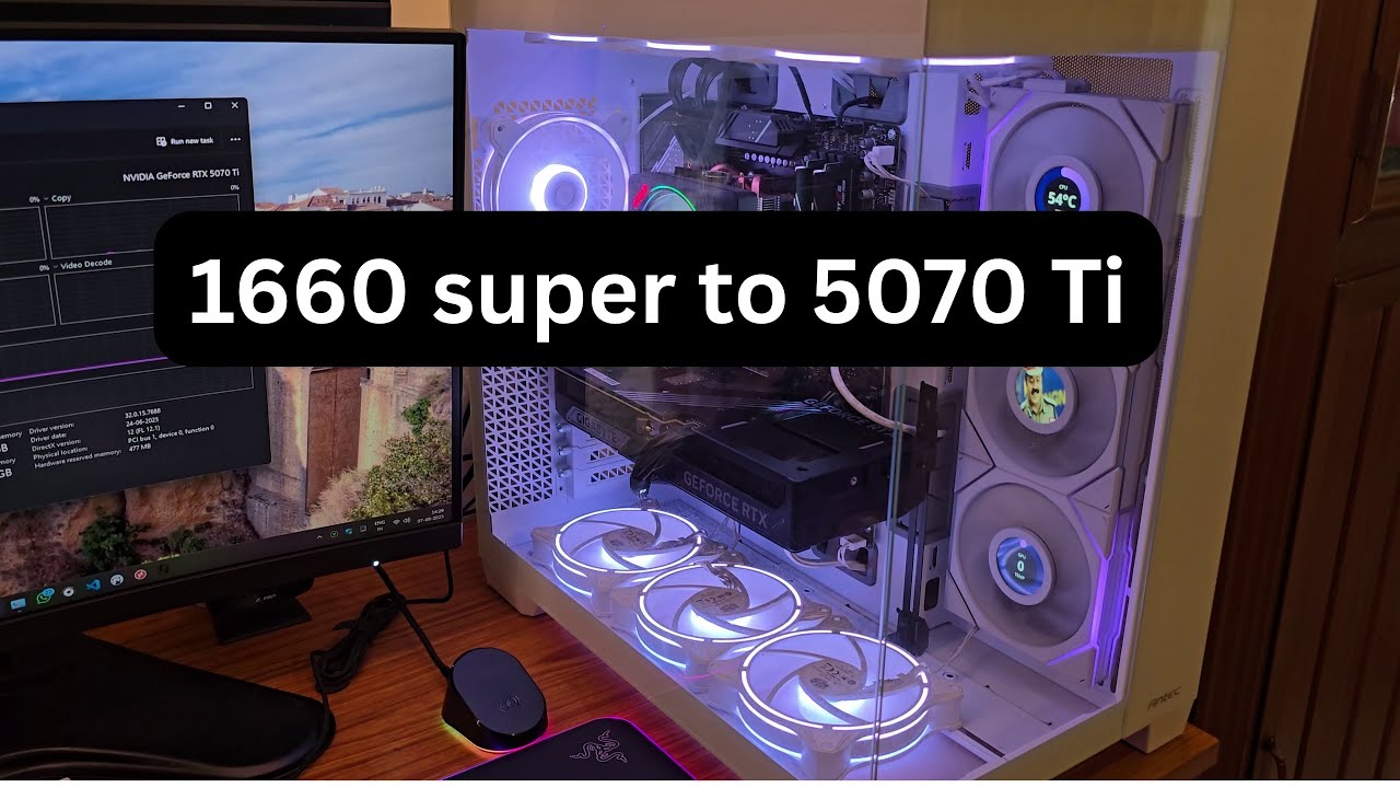 1660 Super to 5070 ti | Gigabyte RTX 5070 Ti Windforce SSF 16GB Installation Video| 4k/60fps