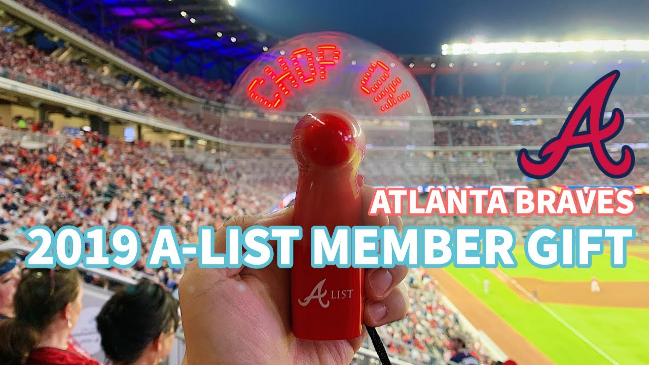 2019 Atlanta Braves A List Member Gift Chop On Fan YouTube