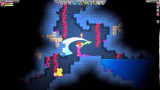 Starbound Beta: chopping down trees
