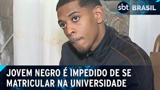 Jovem negro é impedido de se matricular na Universidade Federal Fluminense | SBT Brasil (26/04/24)