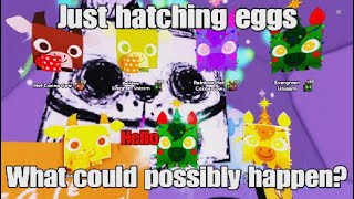 Hatching TITANIC Night Terror Dog on camera! - Pet Simulator 99 screenshot 5