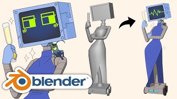 Bringing Karen from SpongeBob to Life in Blender - Full Process Explained