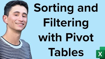 Sorting and Filtering with Excel Pivot Tables
