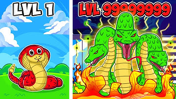 Upgrading NOOB to GOD SNAKE in Snake Run Race!