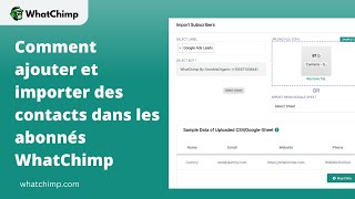 How to import contacts in bulk into WhatChimp using a CSV file? | WhatChimp Basics