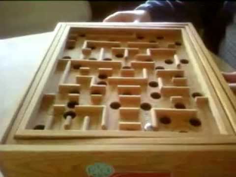 Classic Wooden Labyrinth 60holes Completed 1min25sec - YouTube