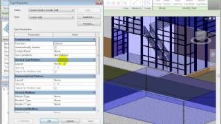 Revit Architecture - Creating Curtain Wall Types and Grid Patterns