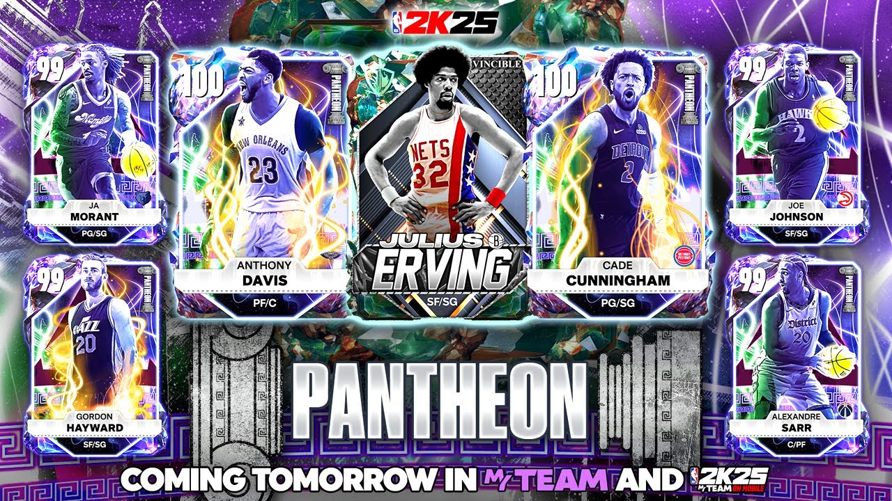 PANTHEON PACKS FEATURING INVINCIBLE JULIUS ERVING & 100 OVR CADE