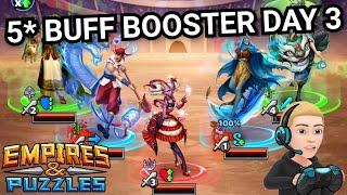 5* Buff Booster Raid Tournament With Commentary - Day 3 - No Purple - Empires & Puzzles