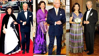 Famous and Popular ❣️Swedish Couple Queen Silva and King Carle Gustfe Most Happiest Romantic Photos