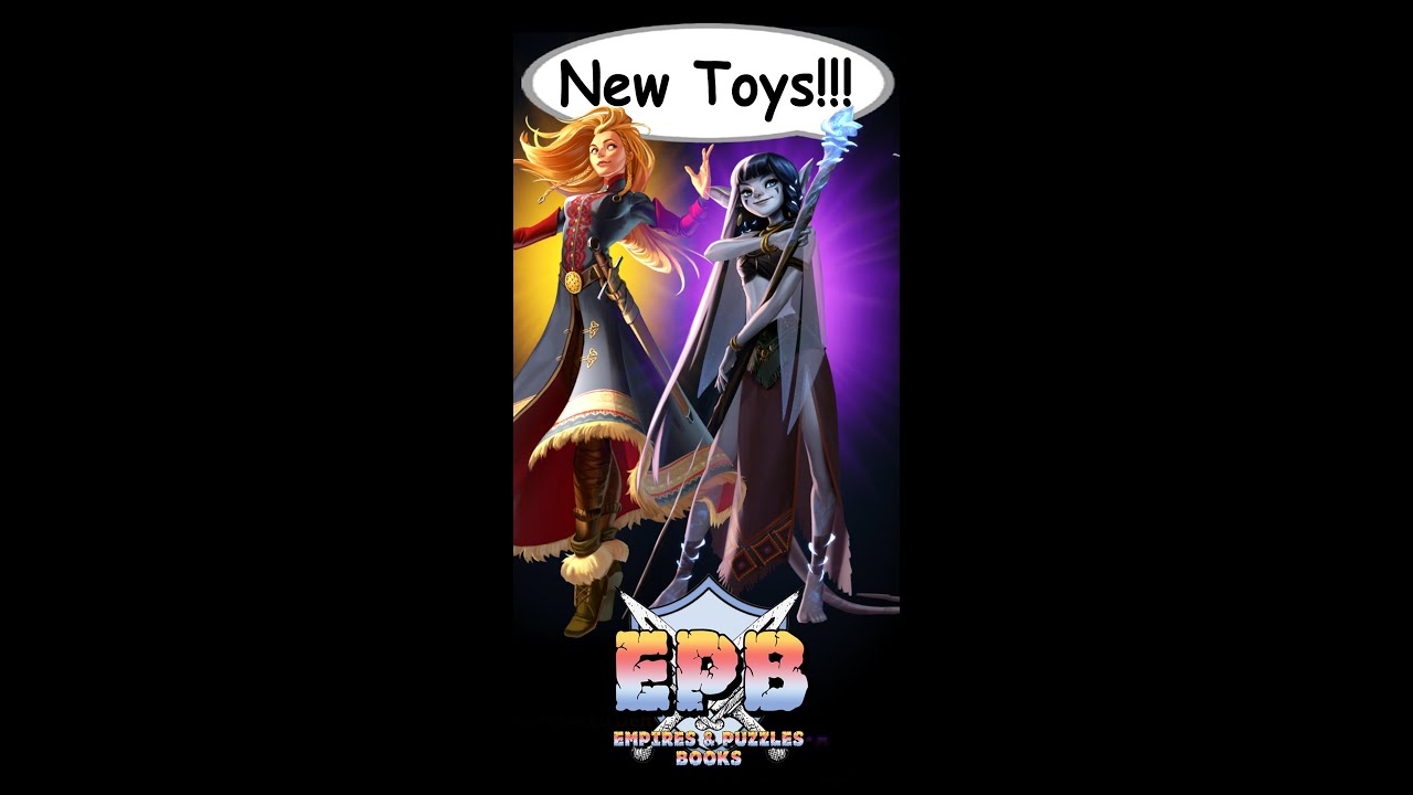 Playing with some new toys!! Lepiota & Sif!! —Empires and Puzzles Books