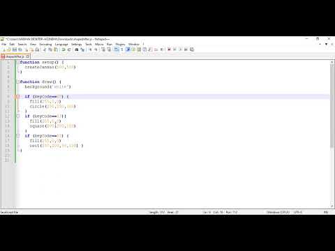 Java script Basic code for display of different shapes