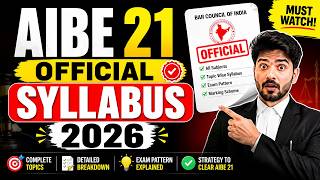 AIBE 21 New Syllabus 2026 (Official) | IPC, CPC, Constitution & All Subjects
