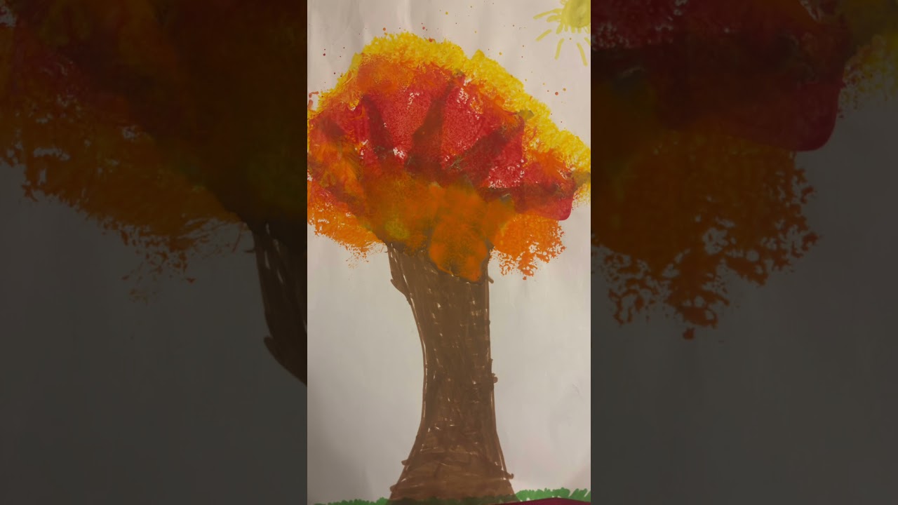 Beauty of autumn trees and vibrant fall foliage