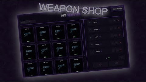 [ESX] [FIVEM] MT - WEAPON SHOP