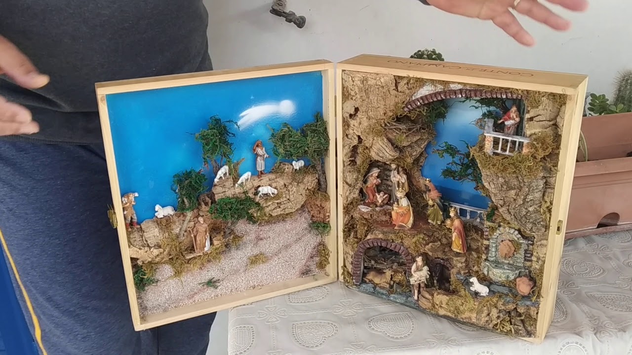 Presepe In Cassetta Di Vino Natale 2020 - Presepe in cassetta - YouTube