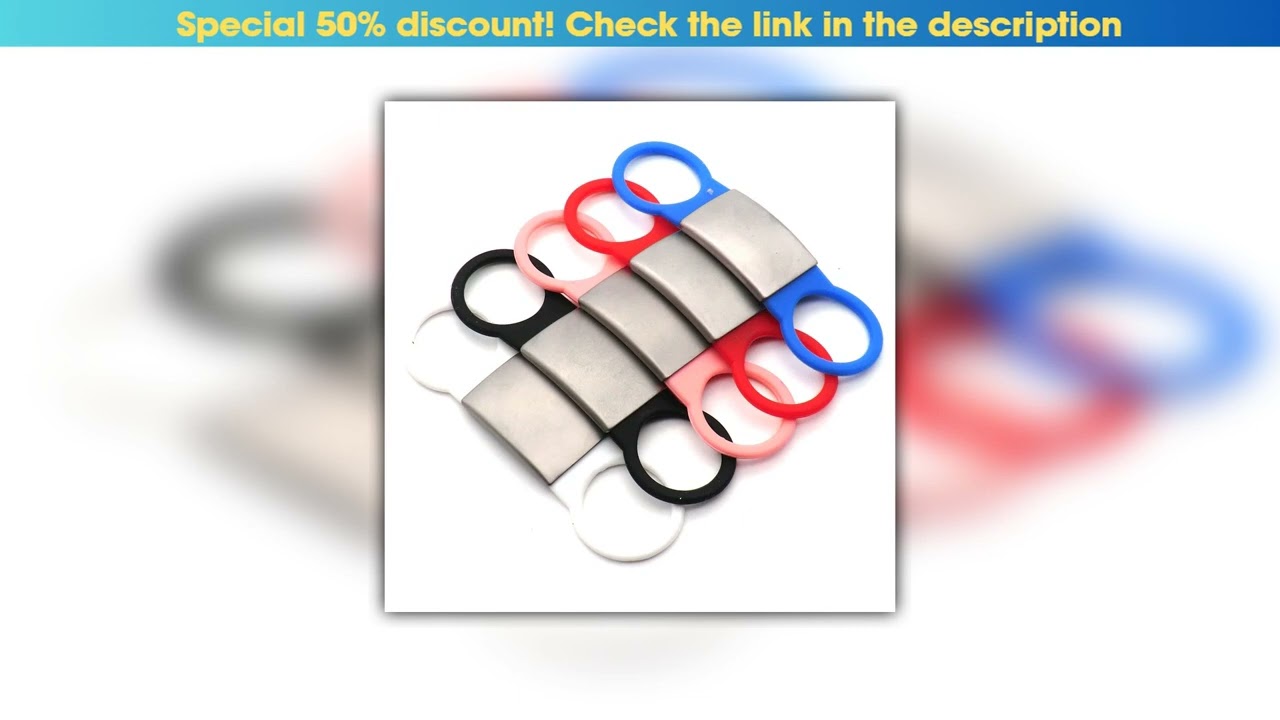 Deal Wholesale 100Pcs  Personalized Dog ID Tag Tensile Rubber Stainless Steel Tags Customized Anti-