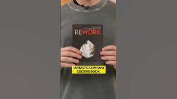 This Book Shaped Our Company Culture - Rework by Jason Fried