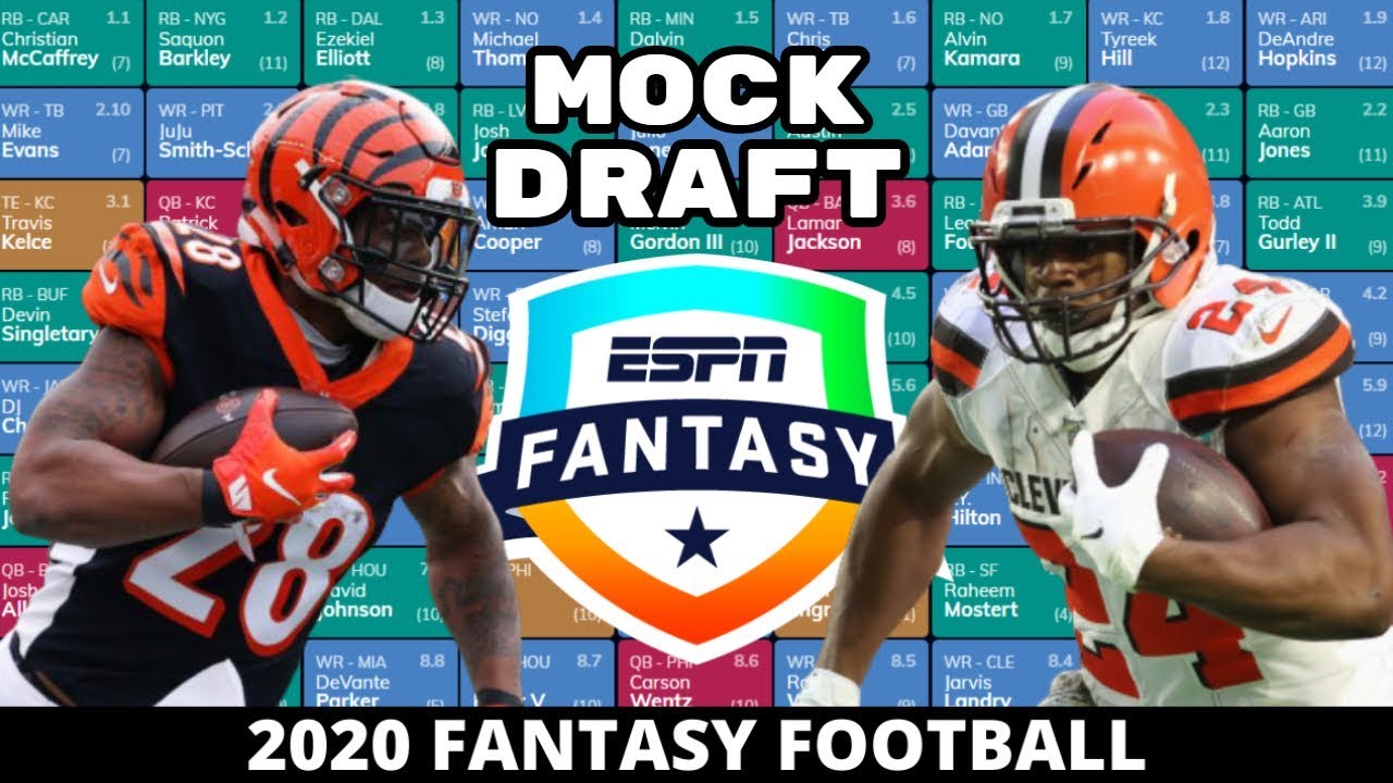 2020 Fantasy Football Mock Draft (PPR)- 10 Team- Pick 10 ...